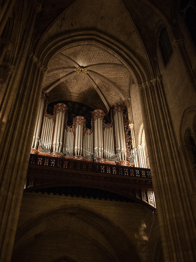 Notre Dame's organ pipes