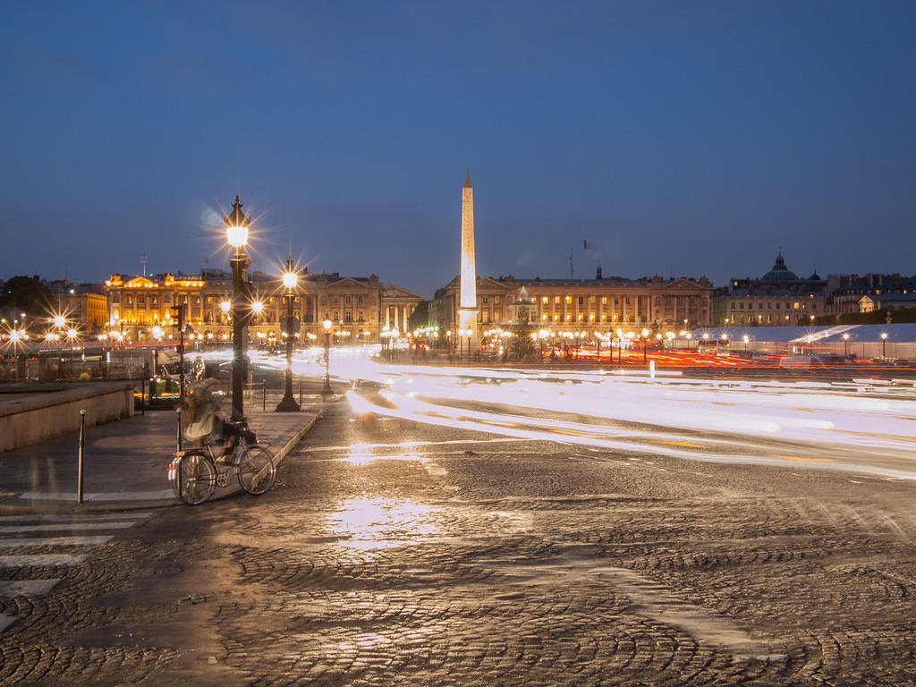 Place de la Concorde at night