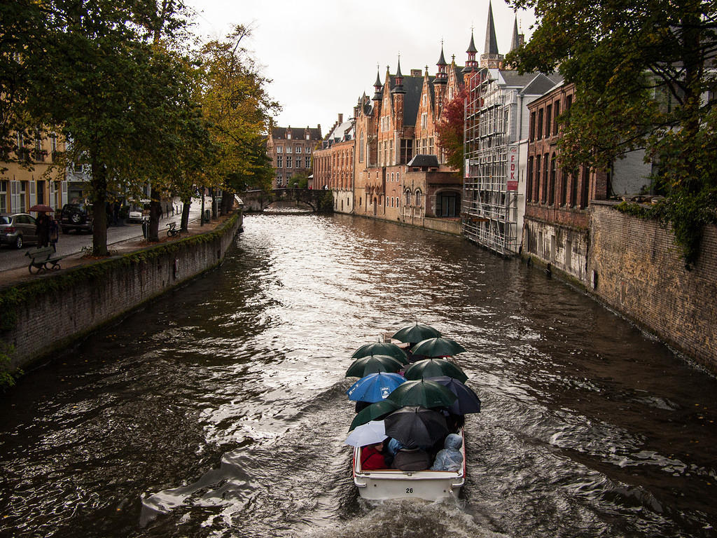 Umbrella boat tour