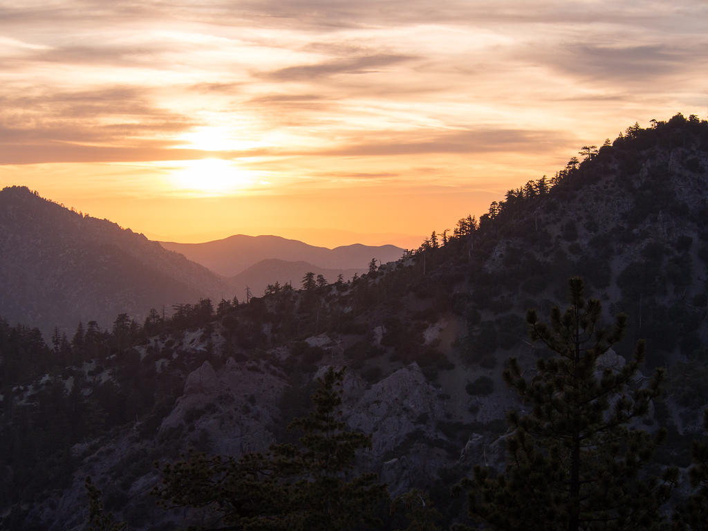 Angeles National Forest sunset