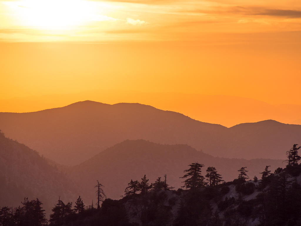 Angeles National Forest sunset