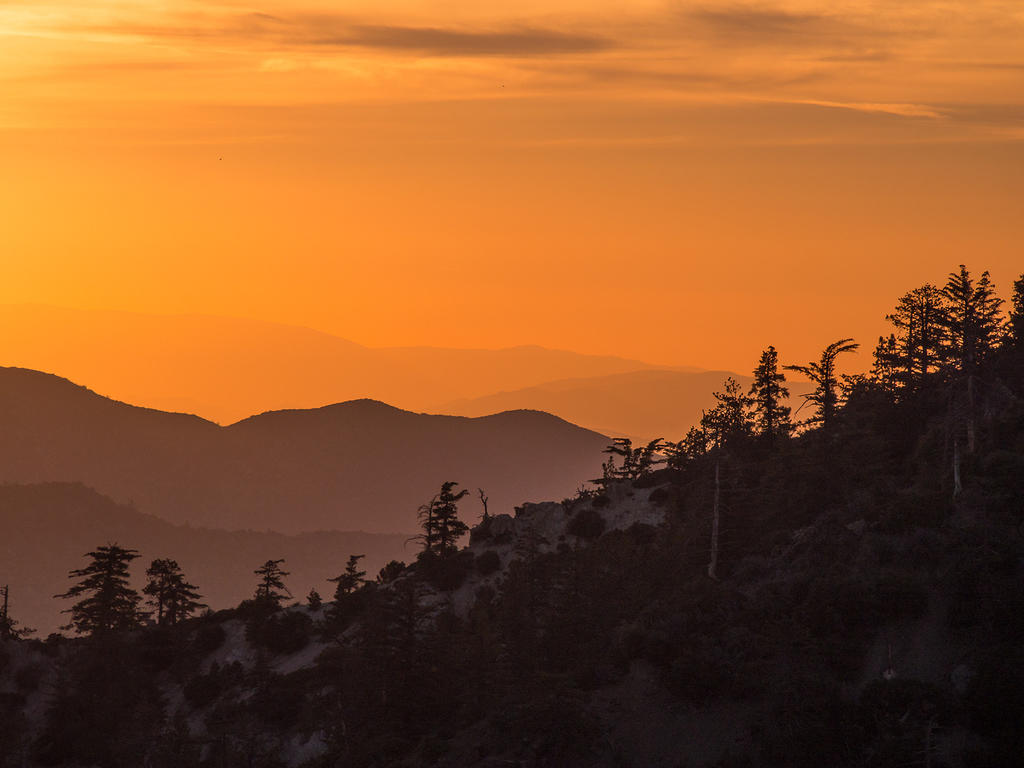 Angeles National Forest sunset