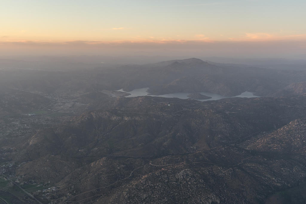 Beechcraft Duchess sunset flight