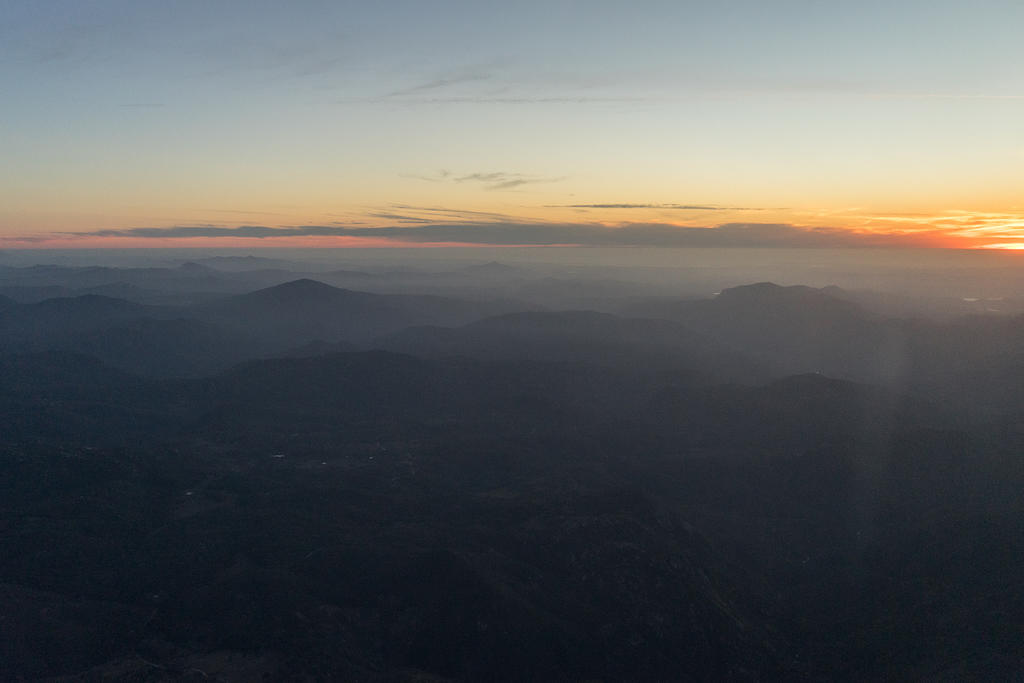 Beechcraft Duchess sunset flight