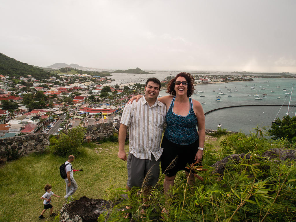 Chris and Anna on Fort Louis