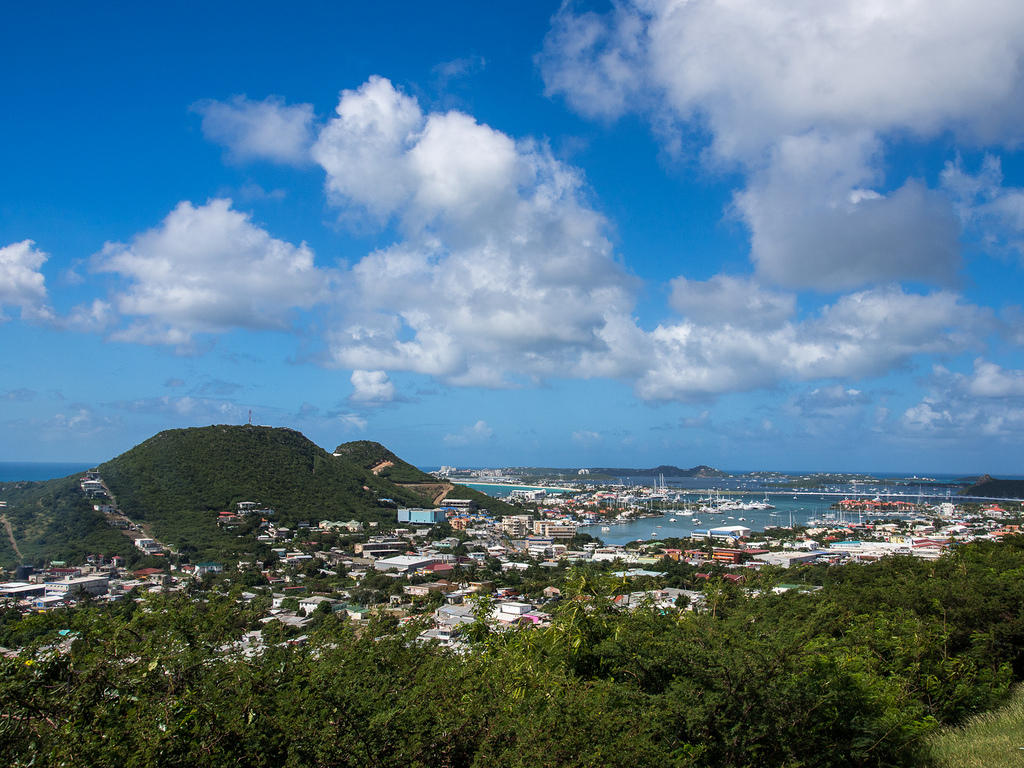 Overlooking Simpson Bay Lagoon