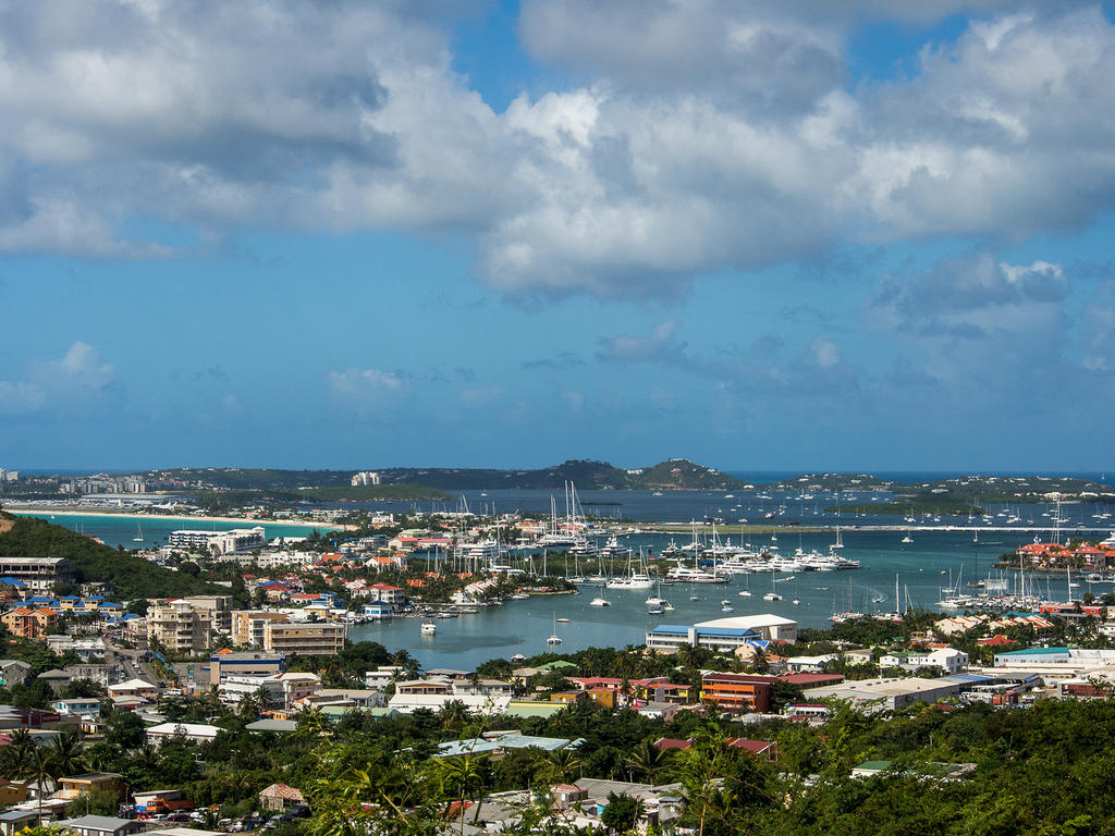 Overlooking Simpson Bay Lagoon