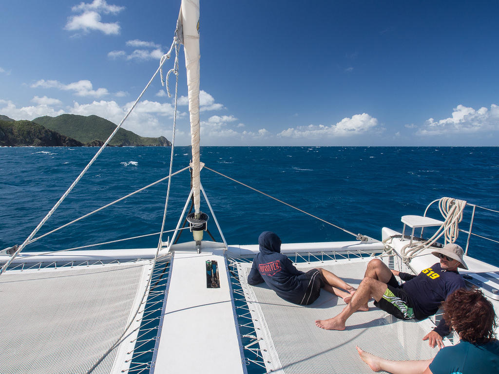 Sailing near Grandes Cayes