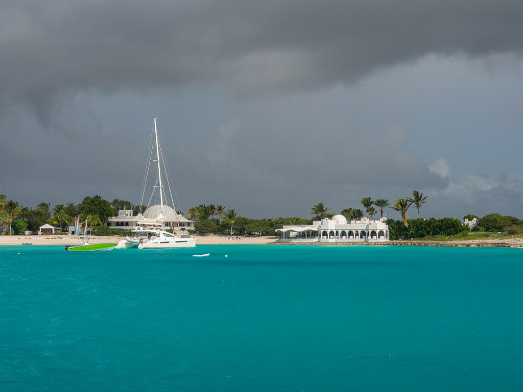 Last look at the lovely Cap Juluca before the rain