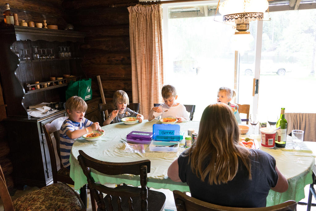 Dinner time for the kids