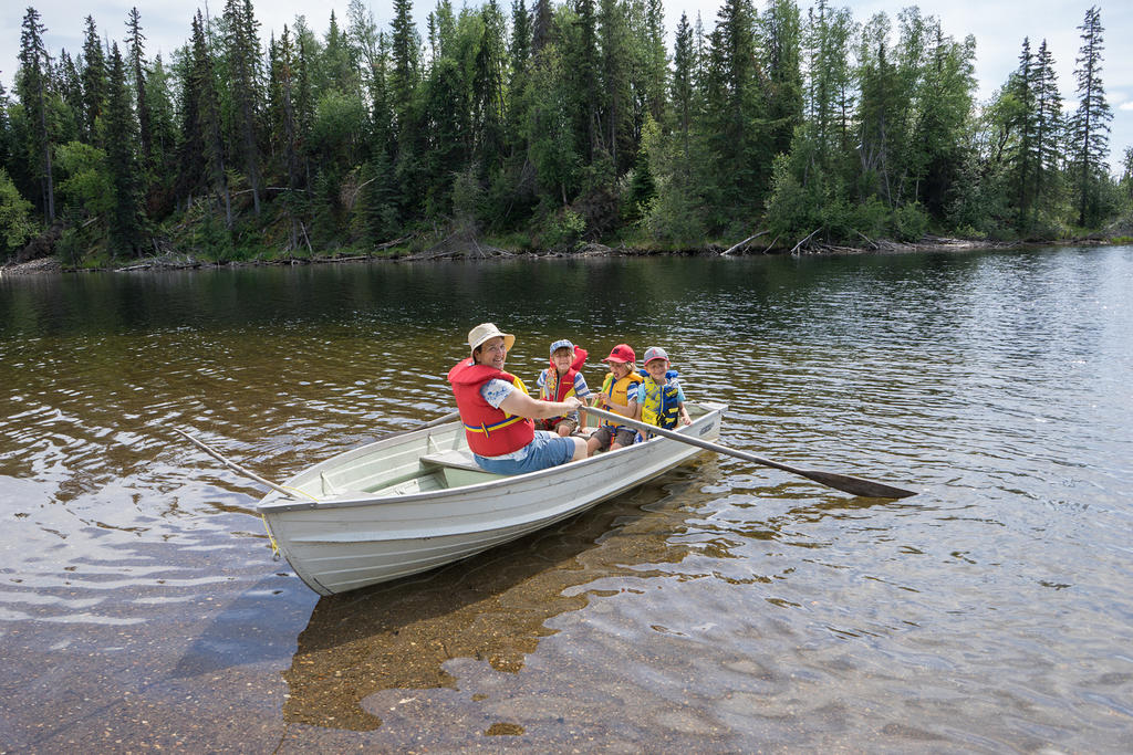 Rowing on François Lake