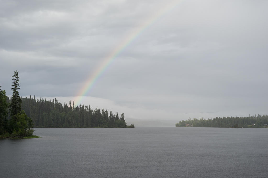 Rainbow to the west