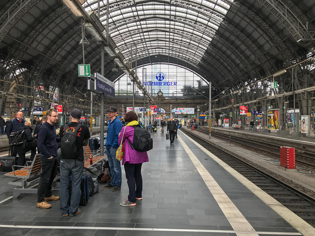 Waiting for the train