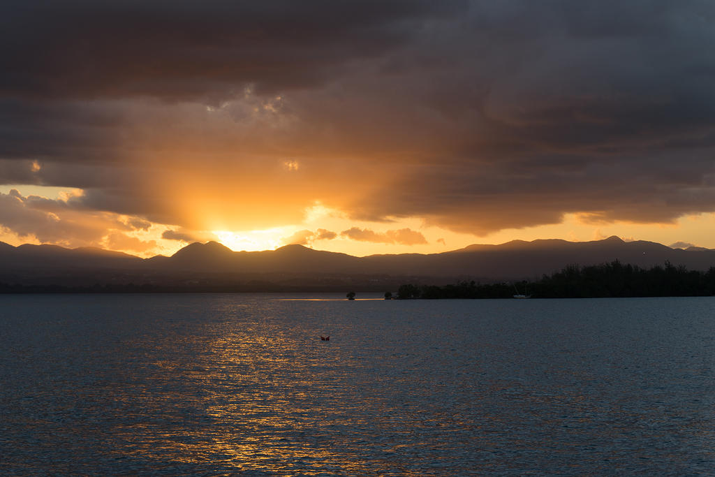 Harbor sunset