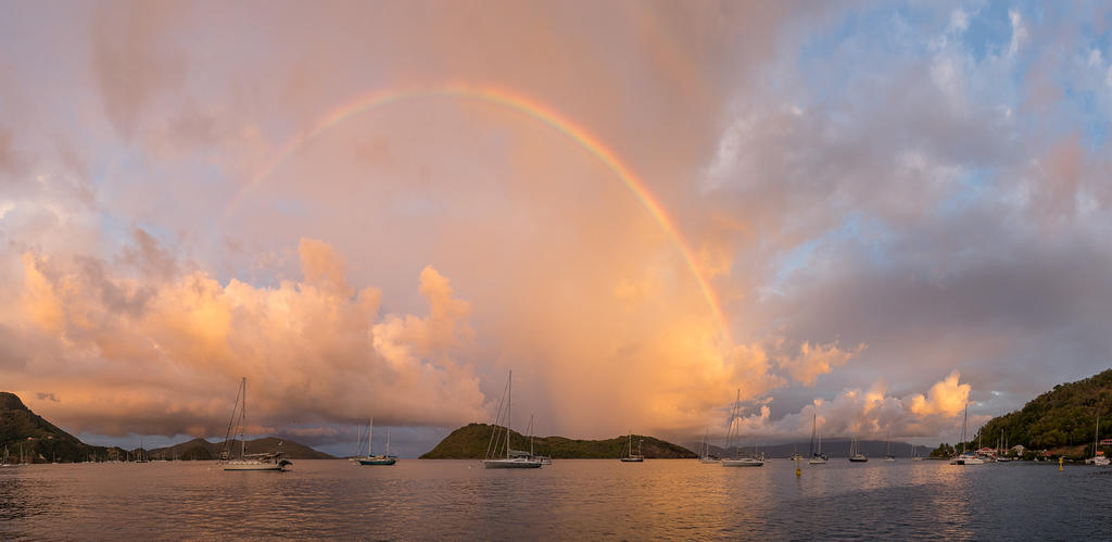 Sunrise rainbow