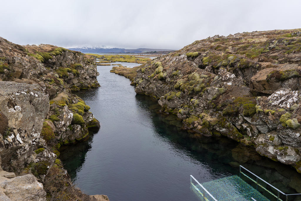 Diving entrance into Silfra