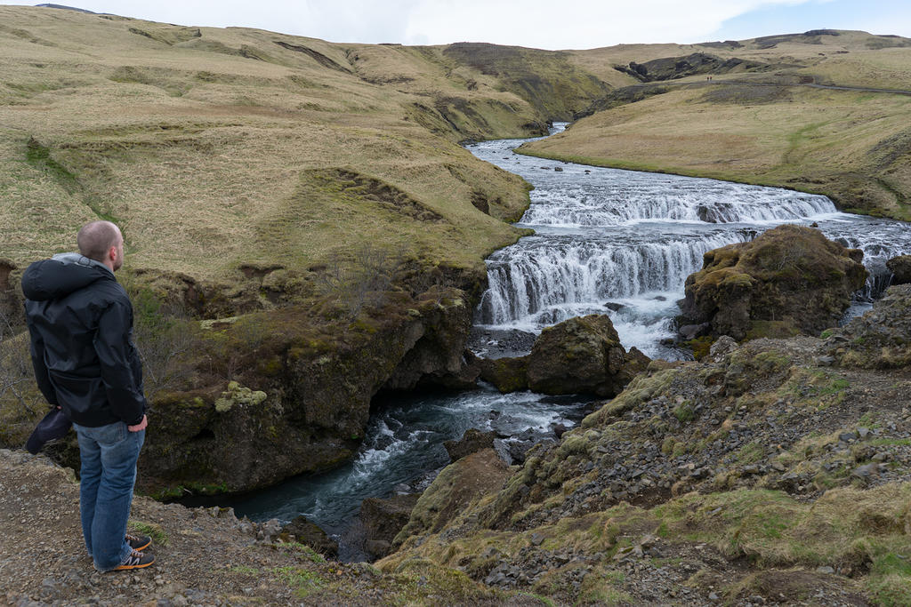 On top of Skógafoss