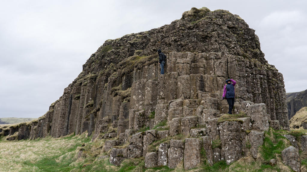 Pete & Anna at Dverghamrar (The Dwarf Cliffs)