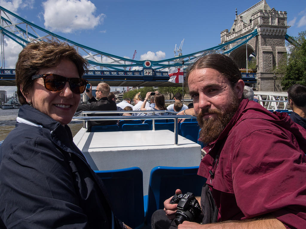Kim and Elliot on the River Thames