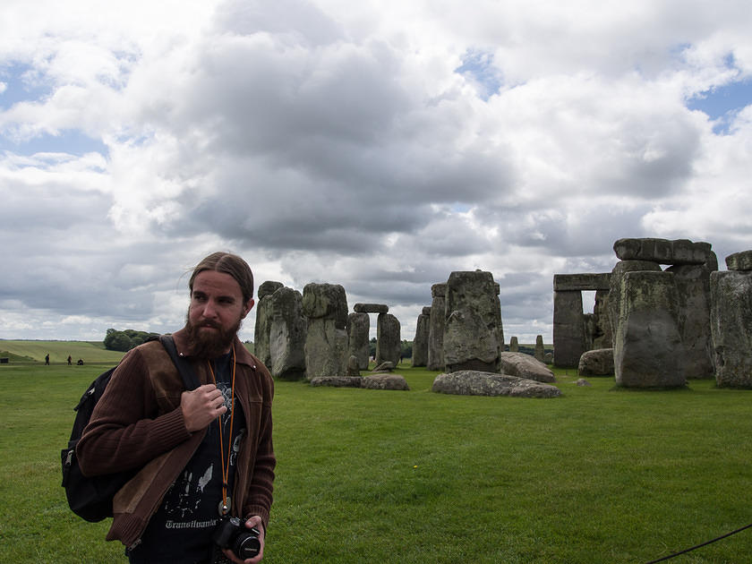 Elliot at Stonehenge