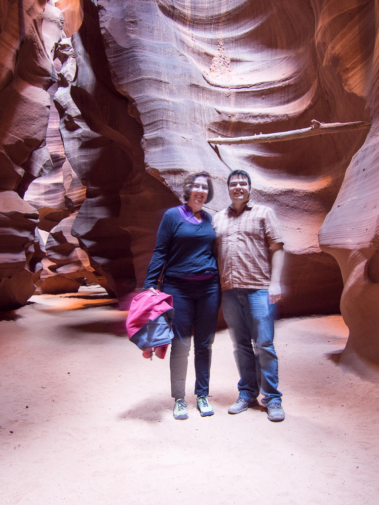 Anna and Chris in Antelope Canyon