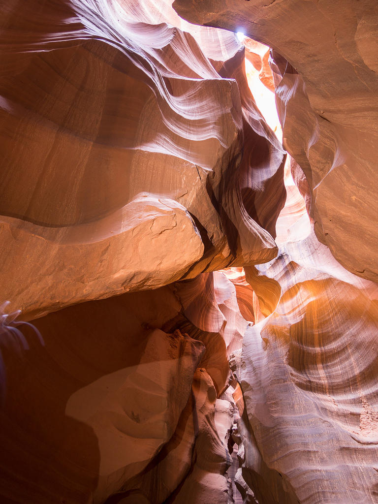 Sun through the canyon walls