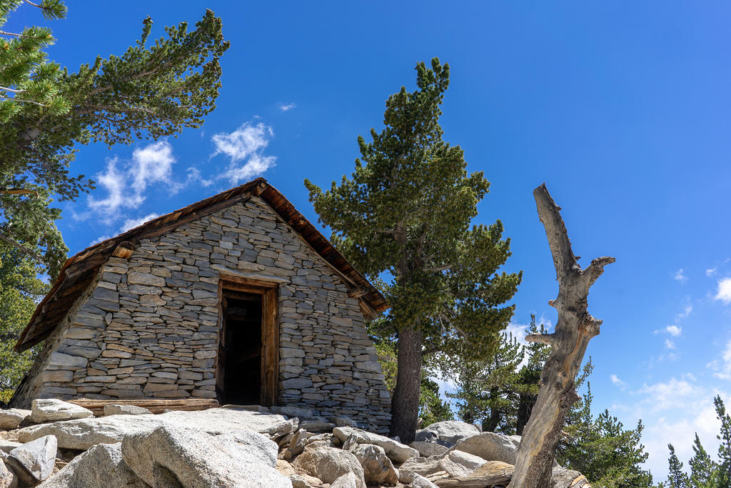 Emergency shelter built by the Civilian Conservation Corps