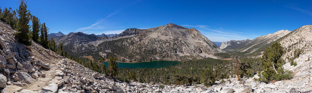 Charlotte Lake and Charlotte Dome panoramic