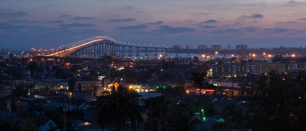 Coronado bridge and Logan