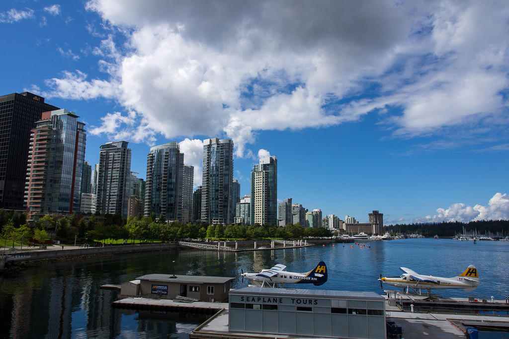 Seaplanes and skyline