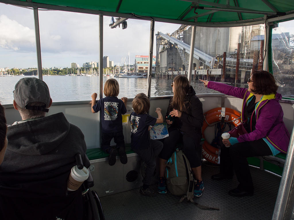 Enjoying the ferry on False Creek