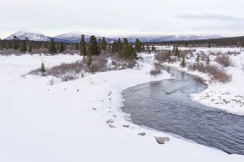 Mount Sumanik and Fish Lake stream