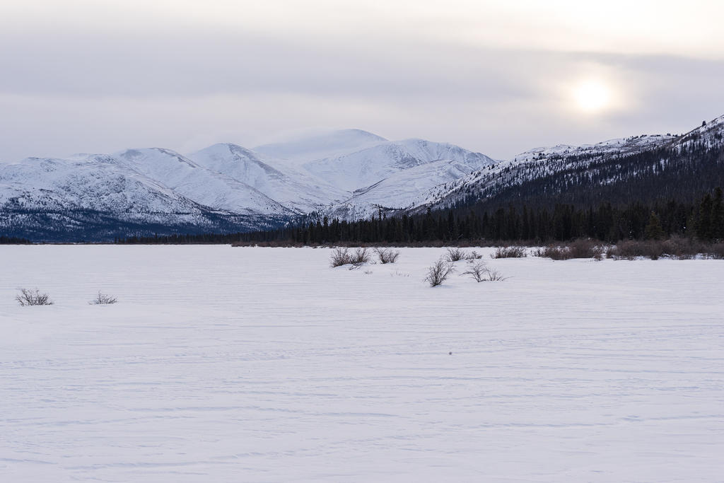 Frozen Fish Lake and Mount Granger