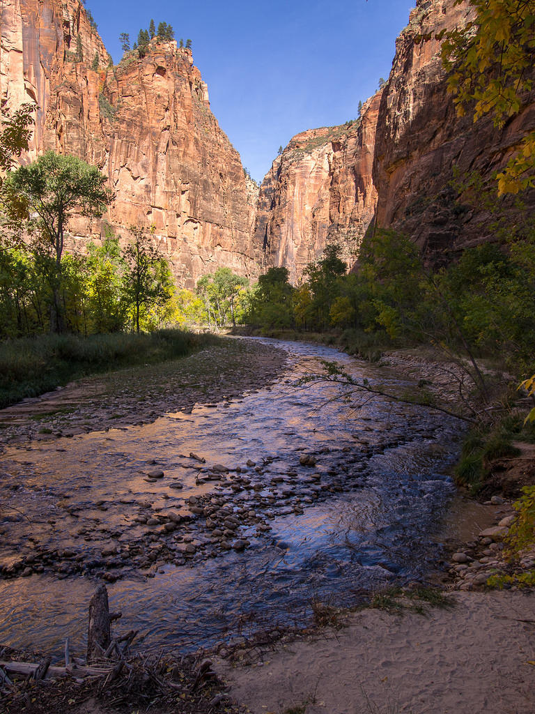Zion river valley