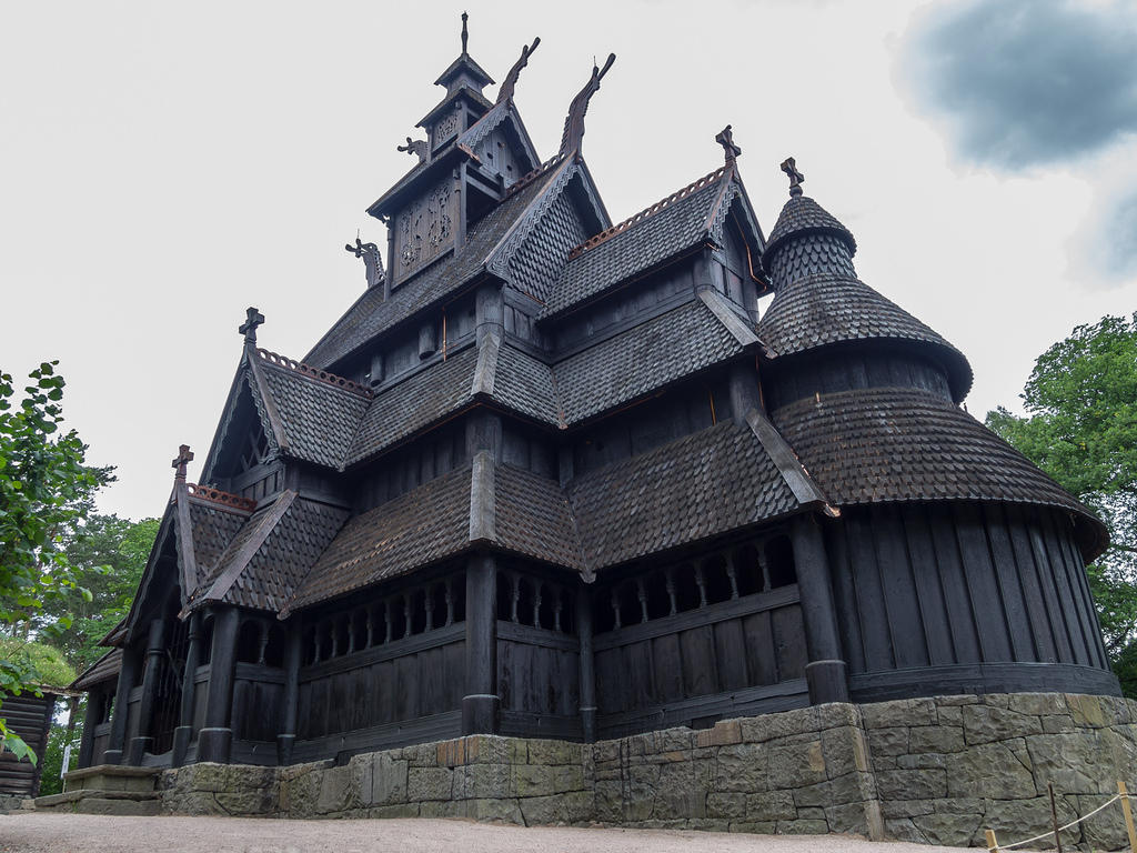 Stave Church from Gol in the Collections of King Oscar II at Norsk Folkemuseum