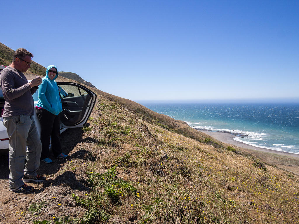 Phil and Anna enjoy the view