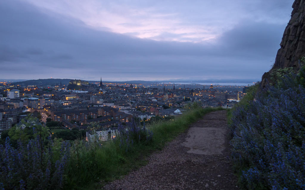 Edinburgh begins to light