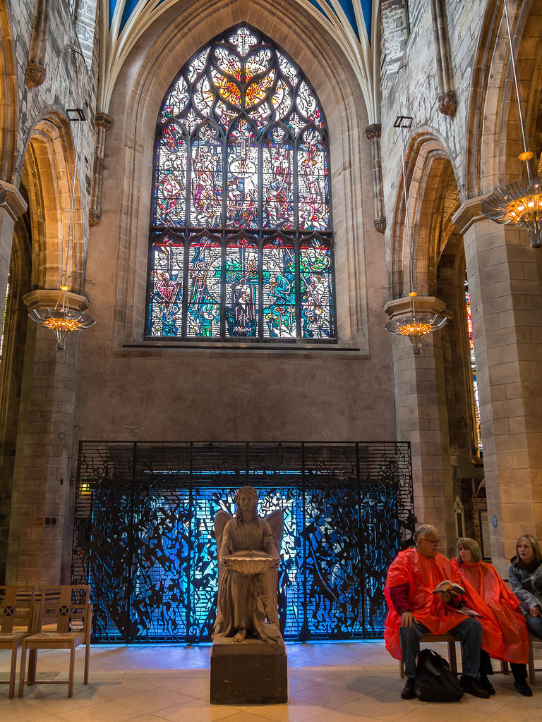 Stained glass at High Kirk of Edinburgh