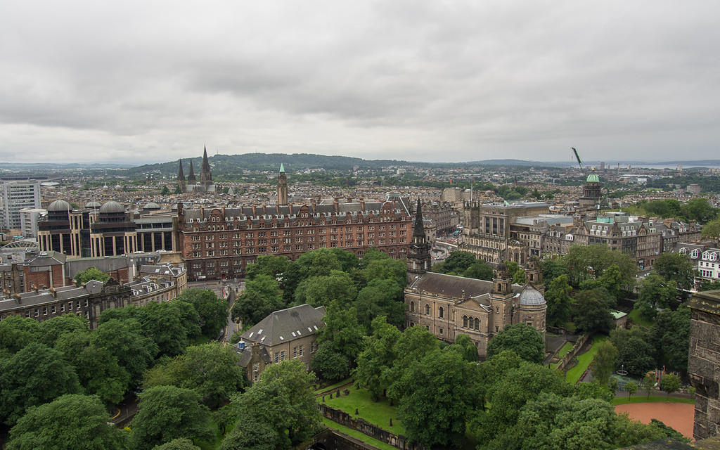 West view from Edinburgh castle