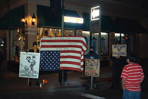 San Luis Obispo war protest