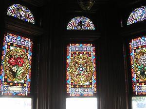 Villa Montezuma's stained glass windows