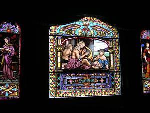 Villa Montezuma's stained glass windows