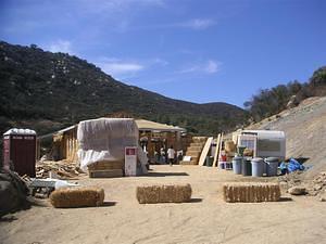 Jamul straw bale home construction site