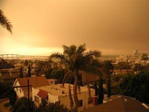 Orange skies over Coronado