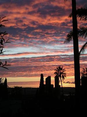 Sunset over downtown San Diego