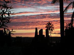 Sunset over downtown San Diego