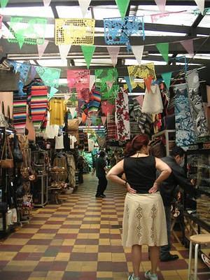 Anna shopping in Tijuana