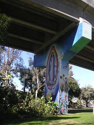 Virgin of Guadalupe painting in Chicano Park