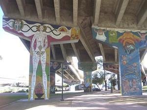 Modern and abstract styles in Chicano Park