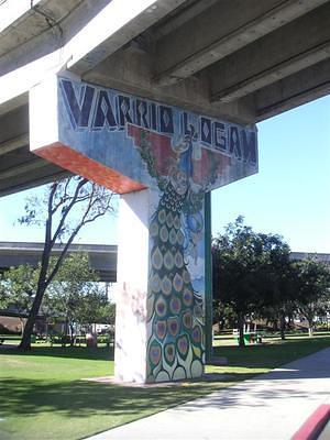 Varrio Logan peacock painting in Chicano Park